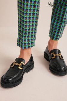 Boden Black Iris Snaffle Chunky Loafers (N57250) | €77