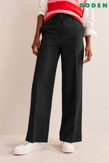 Boden Black Westbourne Wide-Leg Trousers (N57261) | €57