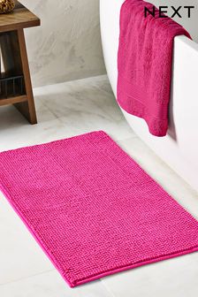 Hot Pink Bobble Bath Mat