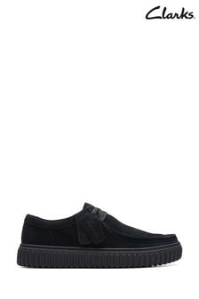 Clarks Black Suede Torhill Lo Shoes (N57594) | €133