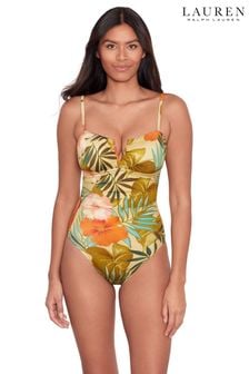 Lauren Ralph Lauren Tropical Island Badeanzug mit V-förmigem Drahteinsatz (N57746) | 274 €
