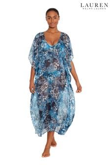 Lauren Ralph Lauren Indigo Patchwork Midi Kaftan (N57751) | kr2,194