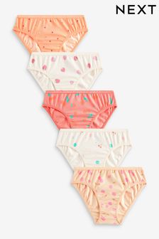 Pink Bikini Briefs 5 Pack (5-16yrs) (N57915) | OMR4 - OMR6