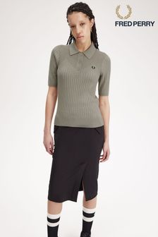 Polo Fred Perry Ponitelle beige en maille (N57958) | €168