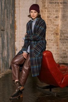 Celtic & Co. Blue Wool Knee Length Coat (N58006) | kr5,128