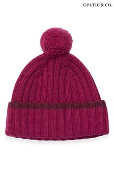 粉色 - Celtic & Co. 天然羊羔毛尖頭毛線帽 (N58025) | NT$1,870