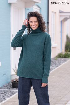 Celtic & Co. Blue Geelong Slouch Roll Neck Jumper (N58109) | AED749