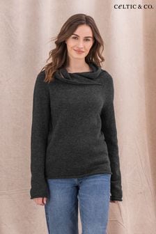 Celtic & Co. Grey Collared Slouch Jumper (N58116) | €151