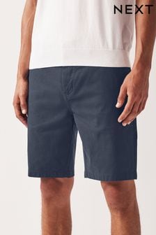Mid Blue Straight Fit Stretch Chinos Shorts (N58126) | LEI 126