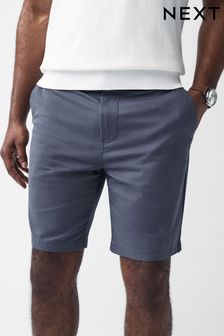 Mid Blue Slim Fit Stretch Chinos Shorts (N58129) | $41