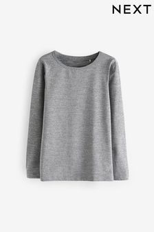 Grey Textured Base Layer Long Sleeve Top (3-16yrs) (N58130) | €14 - €23