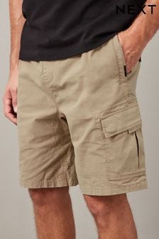 Stone Drawstring Waist Cargo Shorts (N58148) | $43