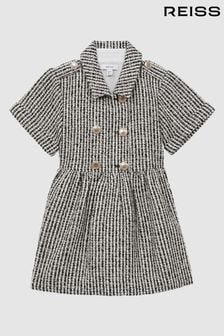 Reiss Multi Junip Junior Tweed Double Breasted Dress (N58225) | EGP2,660