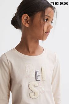 Reiss Tora Verziertes T-Shirt aus Baumwolle (N58227) | 34 €