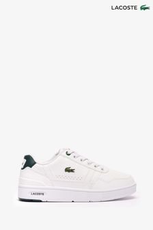 Lacoste Kids T-clip White And Green Trainers (N58267) | 418 LEI