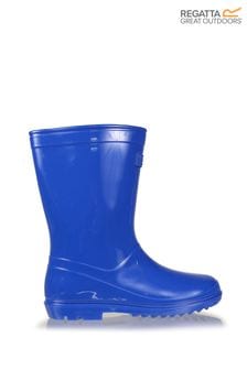 Blue online girls wellies