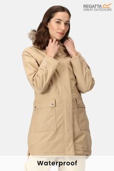 Бежевый - Удлиненная непромокаемая термо куртка Regatta Sabinka (N58373) | €52