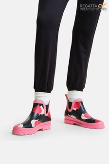 Regatta Pink Orla Kiely Cosy Ankle Wellies (N58398) | $61