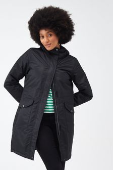 Regatta Black Romine Longline Waterproof Insulated Thermal Jacket (N58422) | $144