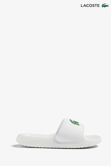 白色 - Lacoste Mens Serve Croco 1.0 Rubber Sliders (N58532) | HK$463