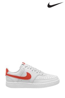 Nike White/Coral Court Vision Trainers (N58540) | kr1 340