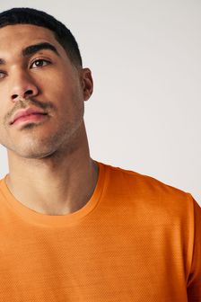 Orange Active Mesh Training T-Shirt (N58616) | $28