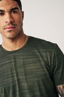 Khaki Green Active Mesh Training T-Shirt (N58618) | SGD 28