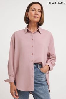 Jd Williams Blush Oversized-Hemd aus Modal, Zartrosa (N58651) | 43 €
