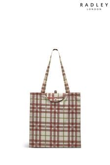 Radley London Grey Check Responsible Foldaway Bag (N58688) | OMR8