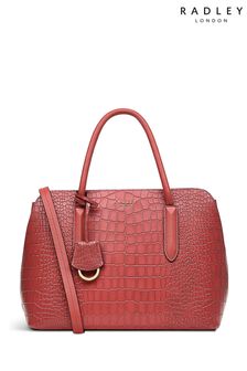 Radley London Red Liverpool Street 2.0 Faux Croc Medium Zip-Top Multiway Bag (N58696) | ₪ 1,303