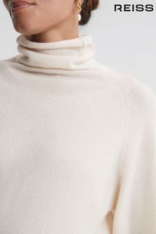 Creme - Reiss Florence Lockerer Kaschmirpullover mit Rollkragen (N58721) | 356 €