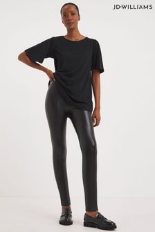 JD Williams Black Pu Leggings With Cosy Touch Lining (N58985) | €37