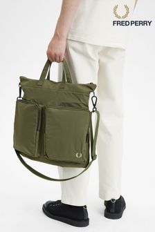 Зеленая нейлоновая сумка-шоппер Fred Perry (N58988) | €139