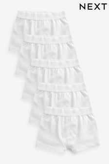 White Trunks 5 Pack (2-16yrs) (N59115) | 84 SAR - 113 SAR