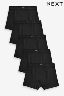 Black Soft Waistband Trunks 5 Pack (1.5-16yrs) (N59122) | SGD 26 - SGD 36