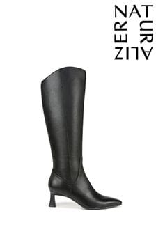 Naturalizer Deesha Leather Knee Black High Boots (N59132) | $421