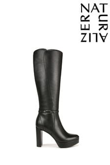 Naturalizer Fenna Leather Knee High Black Boots