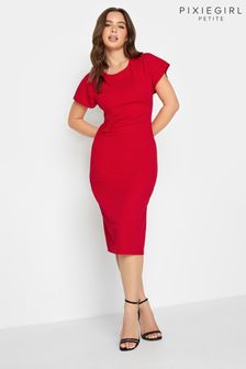 PixieGirl Petite Red Twist Knot Front Dress (N59312) | 26 €