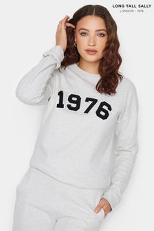 Long Tall Sally Grey Slogan Sweatshirt (N59400) | $30