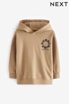 Stone Natural Subscribe Graphic Hoodie (3-16yrs) (N59472) | kr320 - kr410
