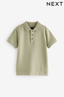綠色 - 織紋Polo衫 (3-16歲) (N59609) | NT$440 - NT$670
