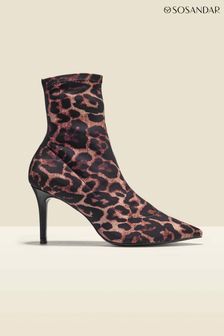 Sosandar Brown Ava Stretch Sock Boots (N59677) | €136