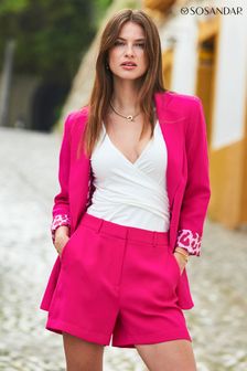 Sosandar Pink Woven Shorts (N60148) | €55