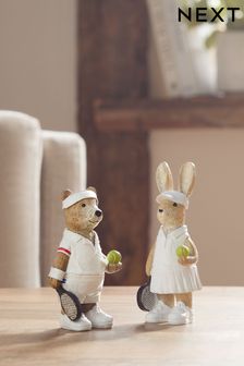 Natural Tennis Bertie and Rosie Ornaments Set of 2