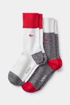 Aubin Cotton Fowey Socks 2 Pack (N60459) | 139 QAR