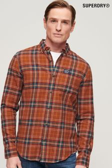 Superdry Orange Organic Cotton Lumberjack Check Shirt (N60714) | 77 €
