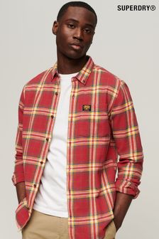 Superdry Red Organic Cotton Lumberjack Check Shirt (N60720) | €72