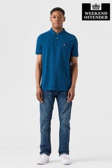 Синий - Рубашка поло с логотипом Weekend Offender Caneiros (N60760) | €29