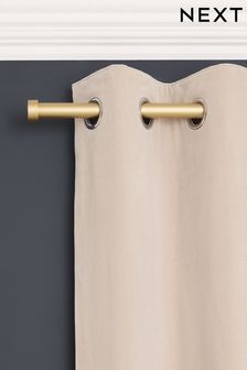 Gold Stud Finial Extendable 28mm Curtain Pole Kit (N60948) | €46 - €66