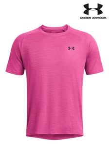 Under Armour Pink Tech Textured T-Shirt (N61044) | AED166